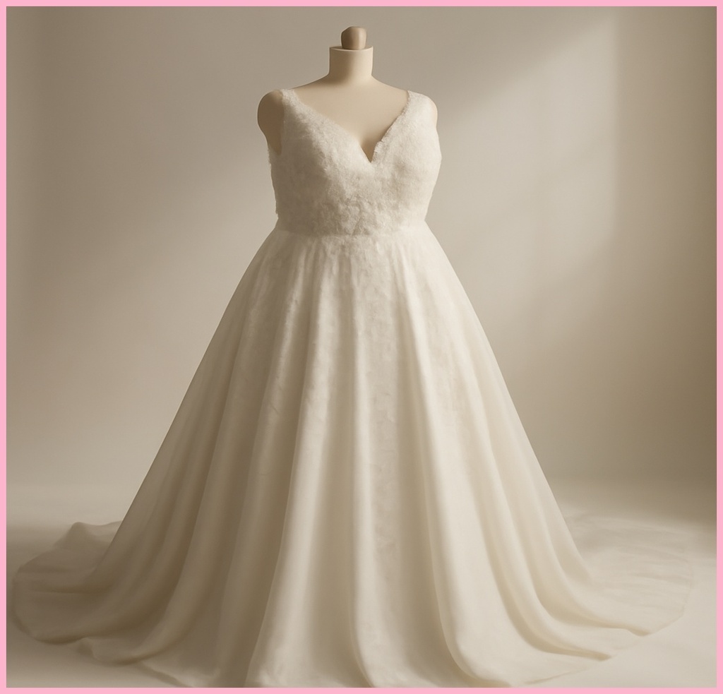 빅사이즈 웨딩드레스 S라인, 완벽한 핏과 스타일을 찾는 이유와 최신 트렌드 관련 이미지 1