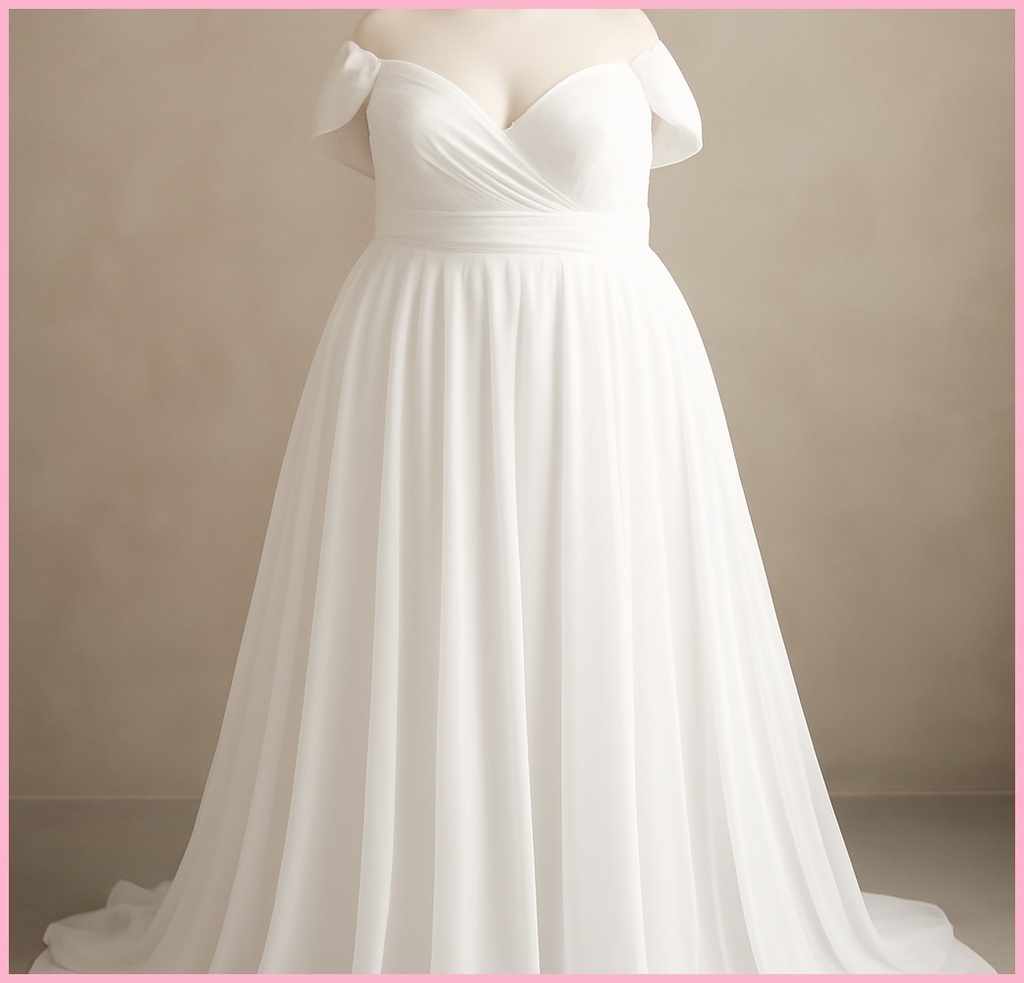 빅사이즈 웨딩드레스 쉬폰, 나만의 완벽한 웨딩룩을 위한 핵심 선택 포인트 관련 이미지 1