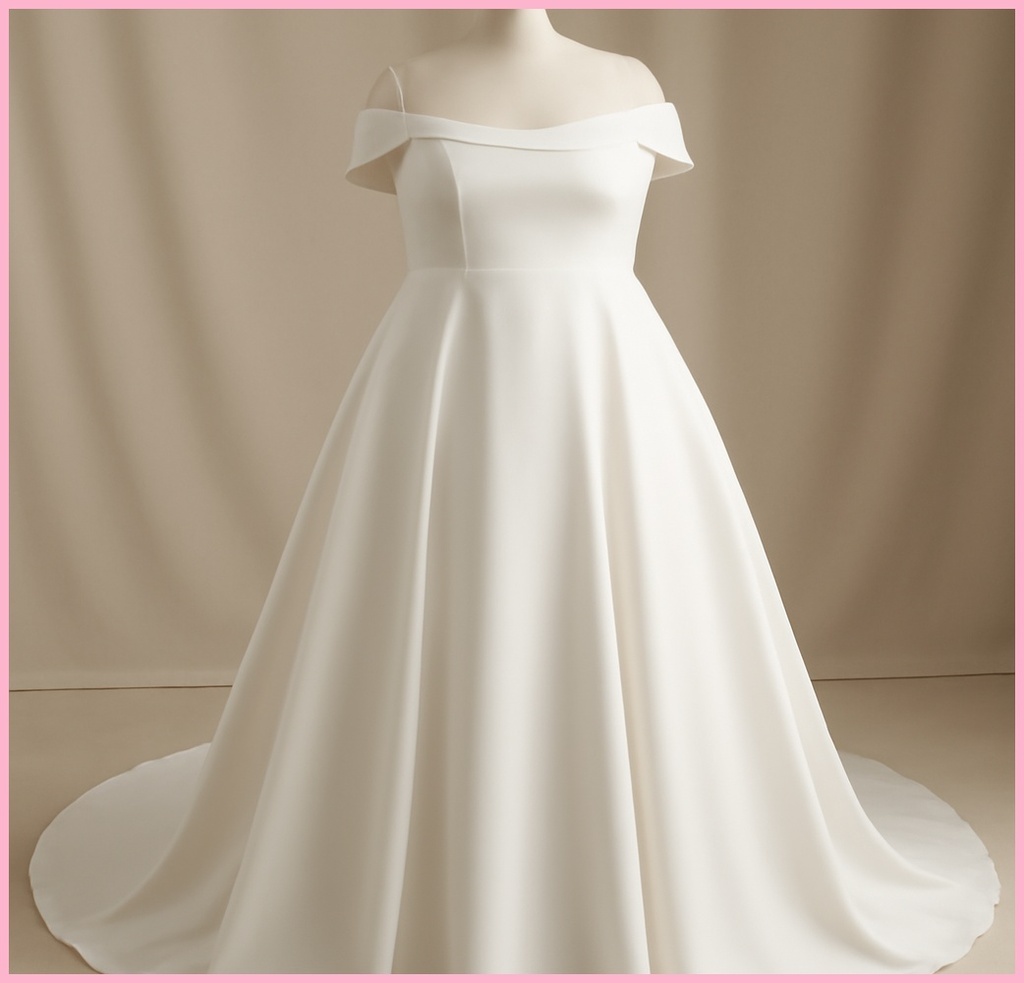 빅사이즈 웨딩드레스 심플, 아름다움과 편안함을 동시에 찾는 신부들의 선택 이유 관련 이미지 1