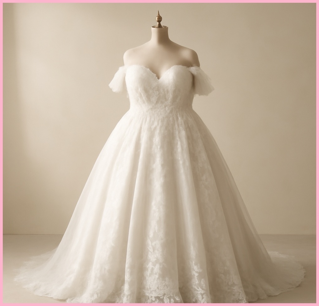 빅사이즈 웨딩촬영드레스 대여, 완벽한 핏과 합리적 비용 찾는 법 관련 이미지 1