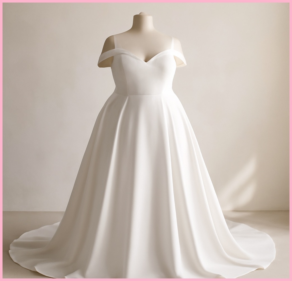 플러스사이즈 심플 웨딩드레스, 체형과 스타일에 꼭 맞는 완벽 선택법